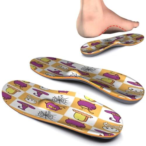 Arch Supports Orthotics Inserts Colorful Design Plantar Fasciitis Feet Insoles Relieve Flat Feet Foot Pain For Womens Sneaker