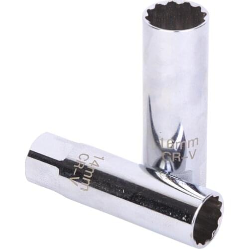 14mm/16mm Spark Plug Socket Magnetic Removal Tool Extended Version High Strength Magnetic Spark Plug Socket Wrench