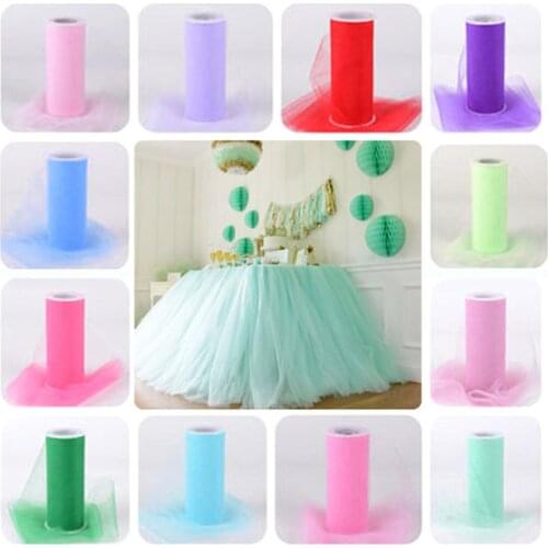 Sky Elina Multicolor 22m*15cm American Gauze Roll DIY Decoration Yarn Roll Tulle Spool Craft Skirt Fabric 6ZSH759