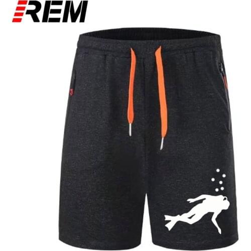REM short pants I'M A SCUBA DAD Fathers Day Gift Novelty Mens Men Short Cotton Camisetas Masculina panties short pants