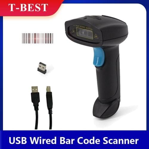 1D Barcode Scanner Handheld USB Wired Bar Code Reader Manual Trigger/Auto Continuous Scanning Compatible with Windows Android