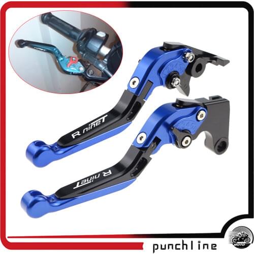 For BMW R NINE T R NINET 2014 2015 2016 Year Motorcycle Accessories Folding Extendable Brake Clutch Levers LOGO nineT