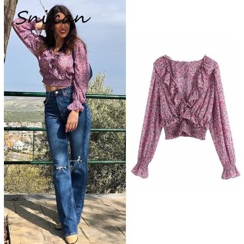 Блузки с цветами Snican China At AliExpress
