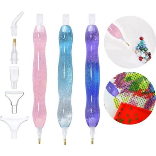 Point Drill Pen Handmade Easy to Use Colorful Cross Stitch Drawing Embroidery Picking Tool for Home