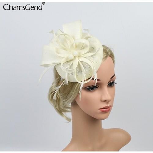 Women Veil Hats Fascinating Hair Clip Hat Headband Bowler Feather Bridal Hair Clip Cocktail Evening Party Dress Hair Headband
