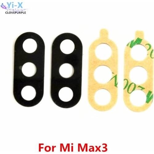 10pcs/lot Rear Back Camera Glass Lens For Xiaomi Max3 Max 3 Lens For Mi Max3 with sticker