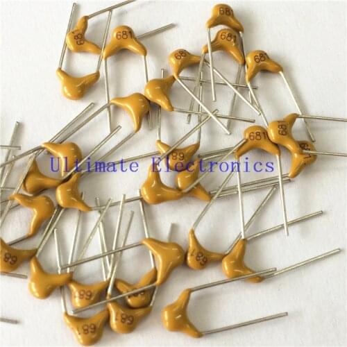 1000pcs/lot Multilayer ceramic capacitor 681 50V 680pF 681K P=5.08mm