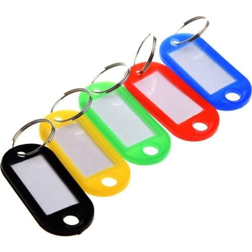 20 x plastic key tag identification label