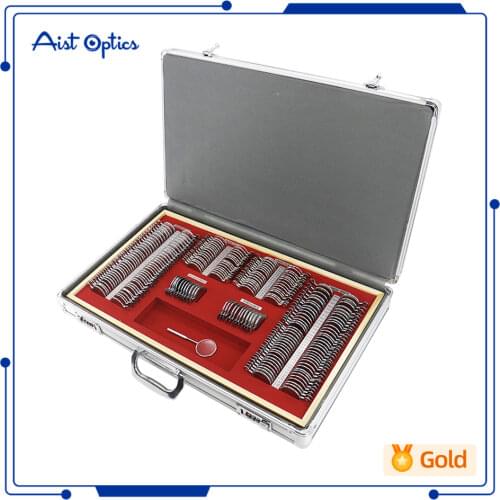 Optometry testing box optical equipment metal rim 232 trial lens set