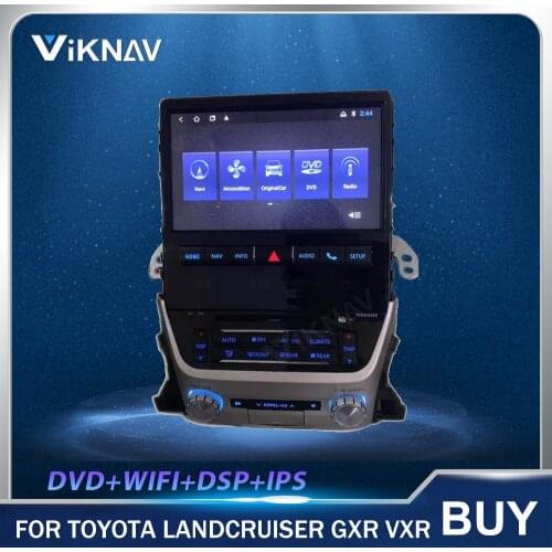 Android Autoradio Tesla Style GPS Navigation for Toyota Land cruiser GXR VXR 2008- Car Radio Multimedia Palyer Auto Head Unit