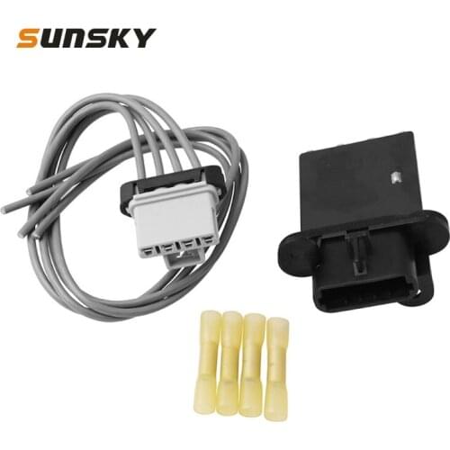 Car Fan Blower Motor Resistor Kit with Wire Harness Replaces 973-582 for Toyota Tacoma 2005-2018 8713804050 4P1650 JA1772 RU1435