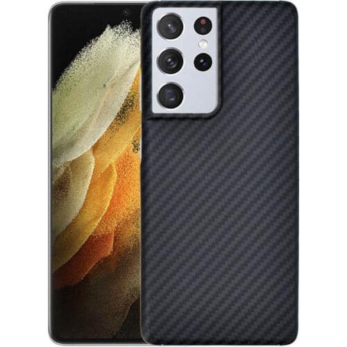 Carbon Fiber Telefoon Case Voor Samsung Galaxy S21 Ultra Galaxy S21 Plus Real Carbon Fiber Ultradunne Hard Cover