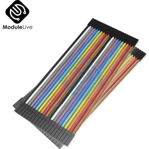 40PCS Dupont Wire Color Connector Cable 2.54mm 1P - 1P For Arduino