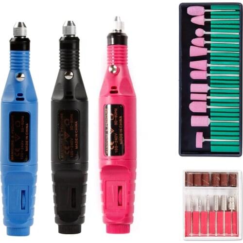 Electric Apparatus for Manicure 12PCS Milling Drill Bits Set Gel Cuticle Rmover Kit Pedicure Machine Grinding Cutters Nail Art