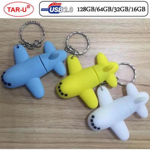 Cartoon 64GB Cute Plane USB Flash Drive 4GB 8GB 16GB 32GB 64GB Pendrive USB 2.0 Usb stick