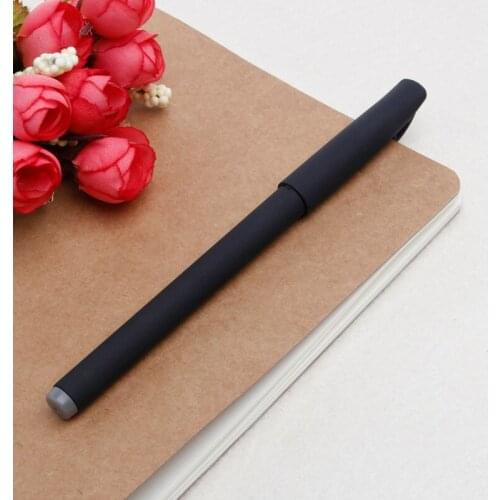 Matte Black 0.5mm Gel-ink Rollerball Pen with Refill Stationery School Office