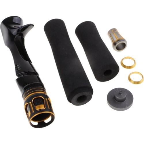 Metal Fishing Rod EVA Wheel Seat Handle Lightweight Fishing Rod Handle Grip Kit for Rod Building or Repair