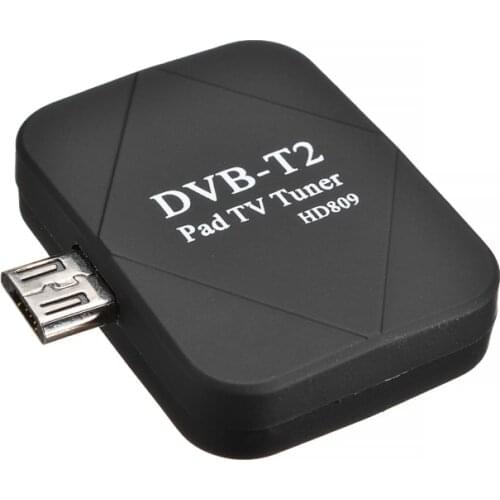 Mini Micro USB Tuner TV Receiver with Antenna Micro USB DVB-T2 Dongle Digital TV Receiver For Android Phone