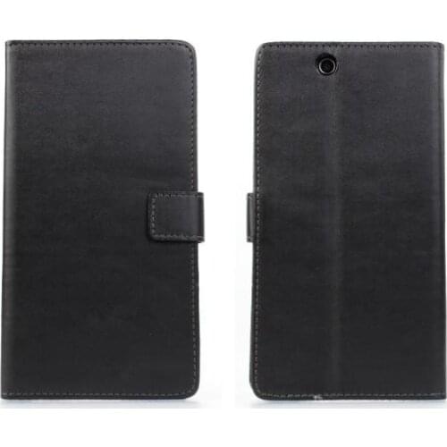 Fashion Black PU Leather Wallet Cover Case For Sony Xperia Z Ultra XL39h with Stand Style and Card Holder Phone Case Free
