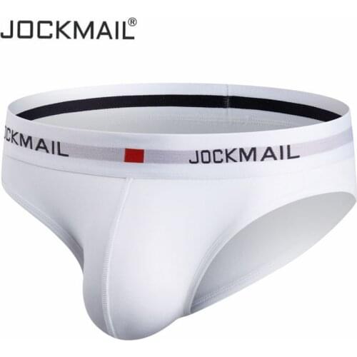 Jockmail New sexy underwear men brand mens briefs Breathable low waist cotton mens penis pouch briefs gay jockstrap slip homme