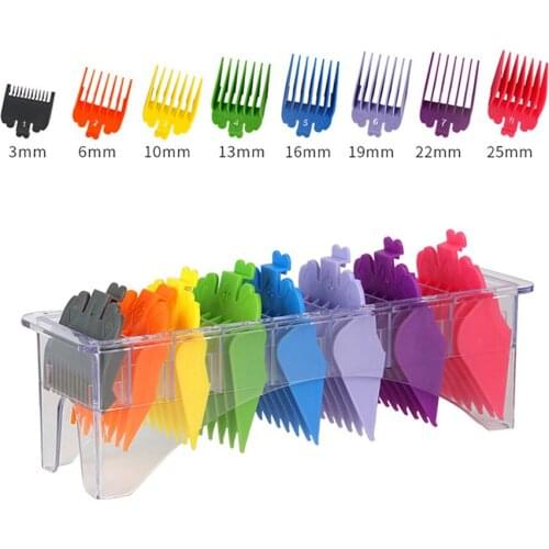 8 Pcs/Set Barber Electric Clipper Guide Comb Set Hairdressing Cutting Comb Hair Styling Tools Hair Combs Hair Clipper Limit Comb