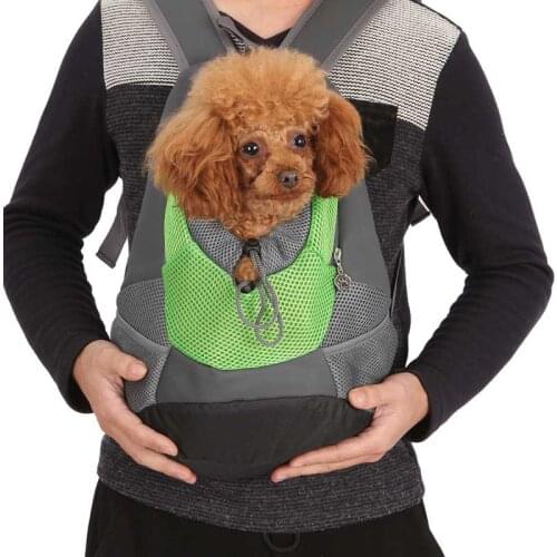 2019 New Outdoor Pet Dog Carrier Bag Pet Dog Front Bag New Out Double Shoulder Portable Travel Backpack Mesh Backpack Head