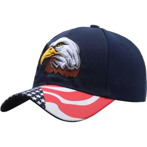 New Brand Eagle Embroidery Baseball Cap American Flag Snapback Dad Hats Trucker Hat Summer Casual Letter USA Army Tactical Caps