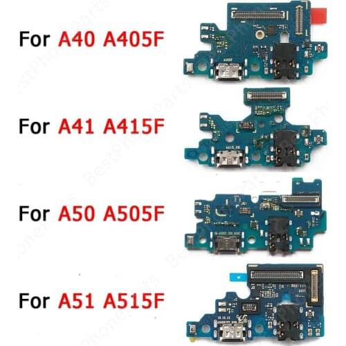 Original Usb Charge Board For Samsung Galaxy A41 A40 A51 A50 Charging Port Pcb Dock Connector Flex Ribbon Socket Spare Parts