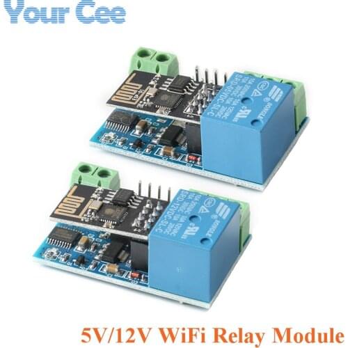 ESP8266 ESP-01 5V 12V 1 WAY WiFi Relay Module Things Smart Home Remote Control Switch Wireless WIFI Module for Arduino Phone APP