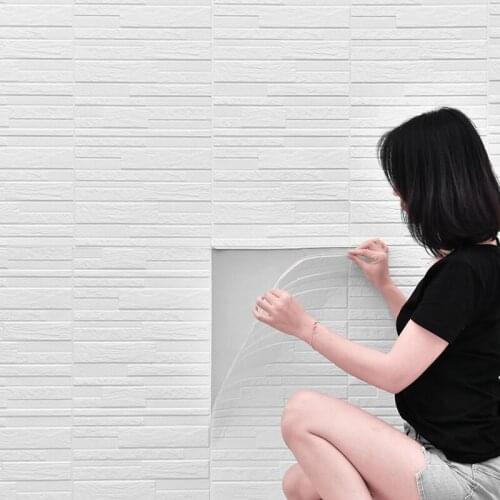 Wallpaper self-adhesive 3d stereo culture brick pattern wall sticker home bedroom background wall self-sticking wallpaper