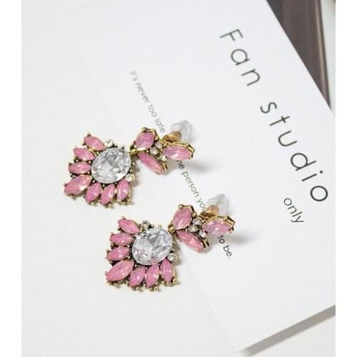 Earrings Ewelry Gold Color Long Crystal Tassel Dangle Earrings for Women Wedding Drop Earing Brinco Fashion Jewelry Gifts E1717