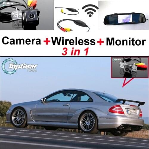 Special WiFi Camera + Wireless Receiver + Mirror Screen 3 in 1 Parking System For Mercedes Benz CLK MB W209 C209 A209 2002~2009