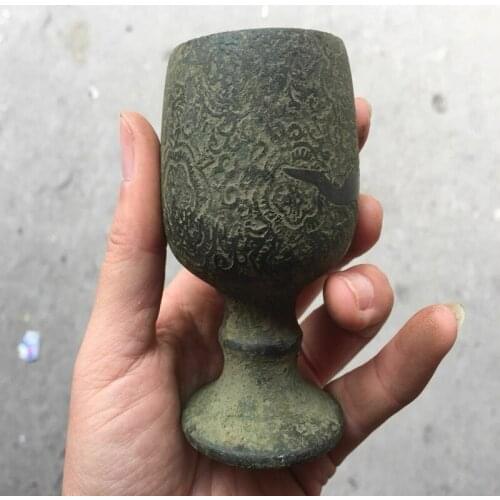 Chinas Old Jade Cup Embossed Shouzi Jade Cup Longtu Cup Desk Decoration Home Decor Home Accessories Gift Collection Ornaments