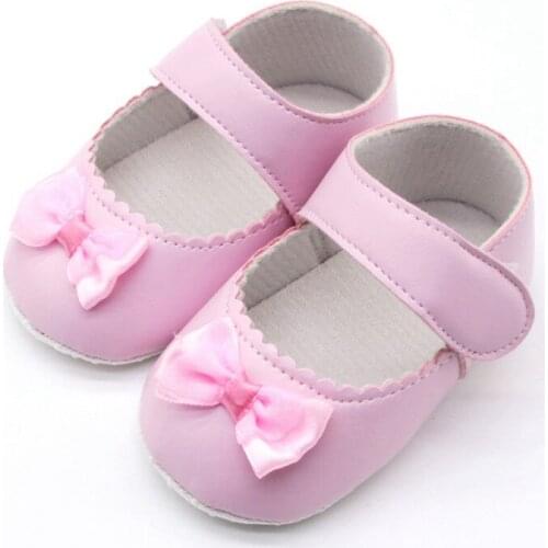 Baby Girls Shoes Cotton Princess Casual Shoes with Bowknot Toddler Infant First Walkers Spring Soft Sole Non-Slip