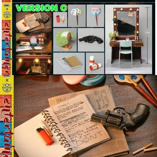 IN STOCK BH006C 1/6 The Joker 2019 Makeup Dressing Table Chair Accessories Set