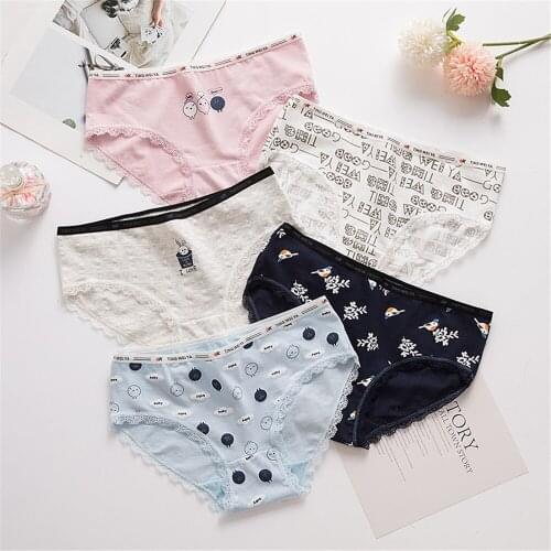 Japanese art cartoon girl underwear printed cotton lovely girl sexy underwear T106