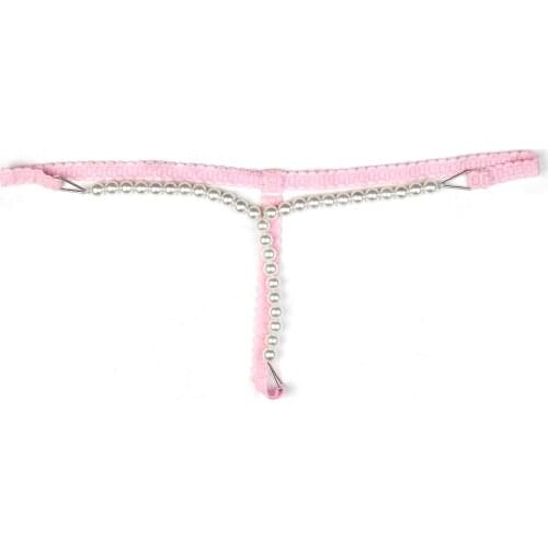 Details about Women Fun Underwear Bottom Underpants Pearl Thongs Sexy Lingerie G-String