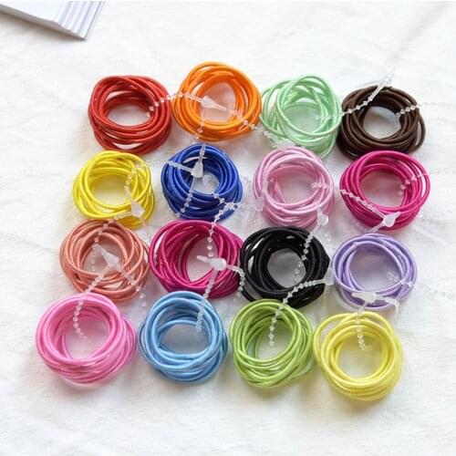 10Pcs/Set Children Cute Candy Elastic Hair Bands Sweet Ponytail Holder Scrunchies Rubber Bands Kids Lovely Hair Accessories