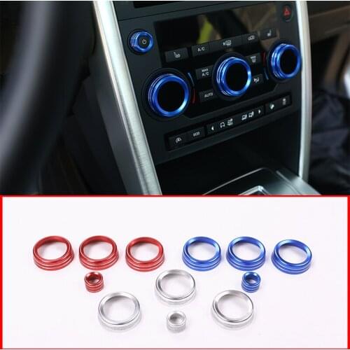 4 Pcs For Land Rover Discovery Sport 2015-2017 Car Accessories Aluminum Volume and Air Conditioning Knobs Trim