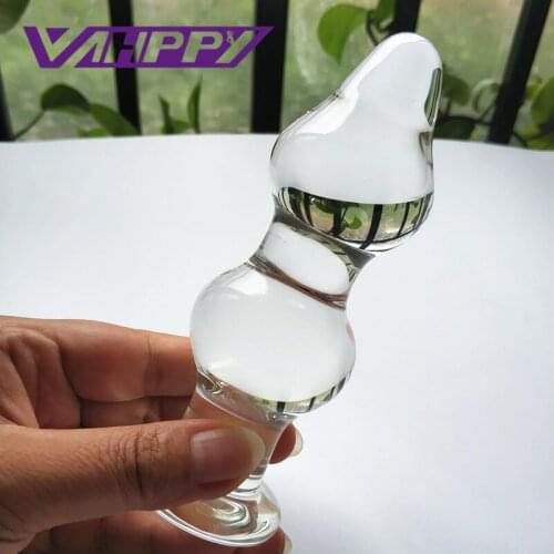 45-48mm Large crystal butt plug vagina ball big glass anal dildo bead fake penis adult masturbate sex toys for women men gay