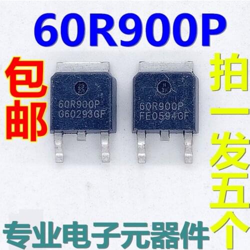5Pcs/Lot New Original 60 R900p 600 V 5 A N Channel Field Effect Tube TO-252 Integrated circuit Triode In Stock