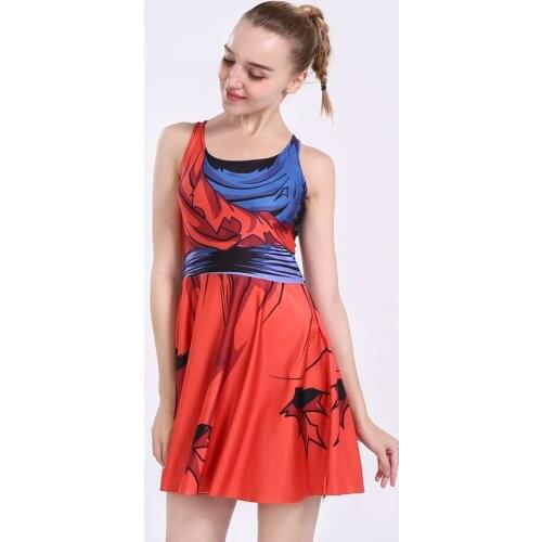 Anime 3D impreso de hijo de Goku Harajuku Vestidos S-4XL Vestidos Mujer Sexy vestido Kawaii Party Cosplay Costume