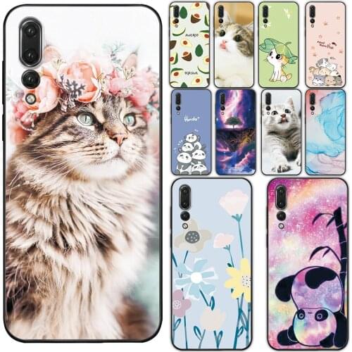 For Huawei P20 Pro Case 6.1" Cartoon Back Cover For Huawei P20 Pro Soft TPU Fashion Case For Huawei P20 Pro Silicone Phone Coque