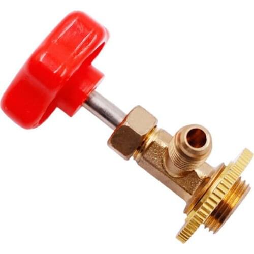 For Car Air Conditioning Refrigerant Open 1PC SAE Auto AC Can Tap Valve Bottle Opener R134a M14 / 1/4" Leak-proof Switch