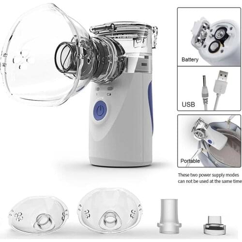 Mini Home Automizer For Children Adult Inhale Ultrasonic Mesh Nebulizer Spray Aromatherapy Steamer Health Care