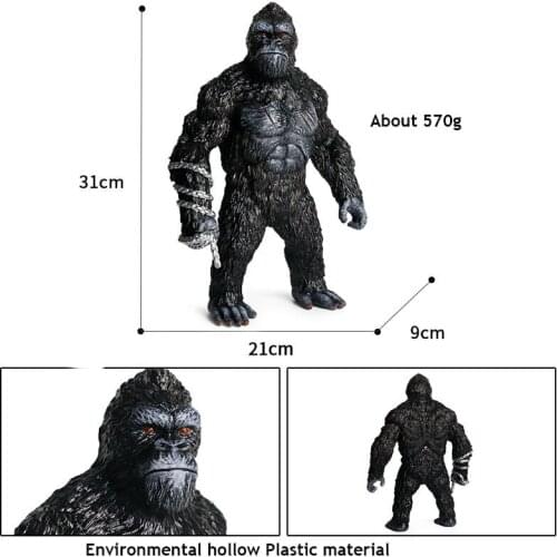 31*21*9CM Original Wild Animals APE Great chimpanzee Hollow Model Action Figurines Miniature Collection Toy For Kids