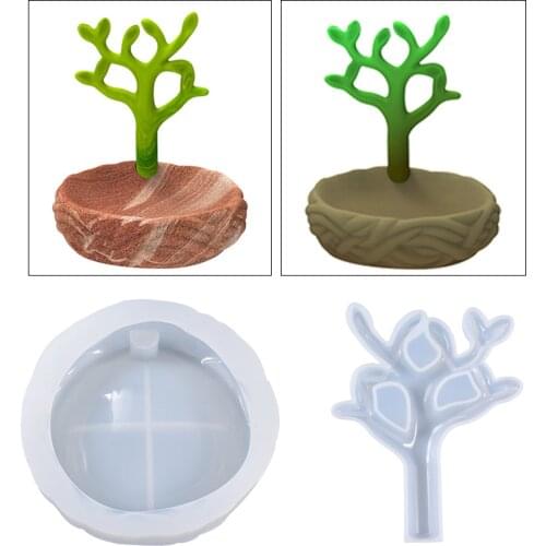 Molds with Tree Mould DIY Containers Mould Model Craft for Living Room Decor