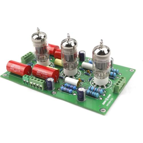 GZLOZONE Asembeld PRT-03A Hifi Stereo 12AX7 Tube Preamplifier Board Base On C22 Preamp