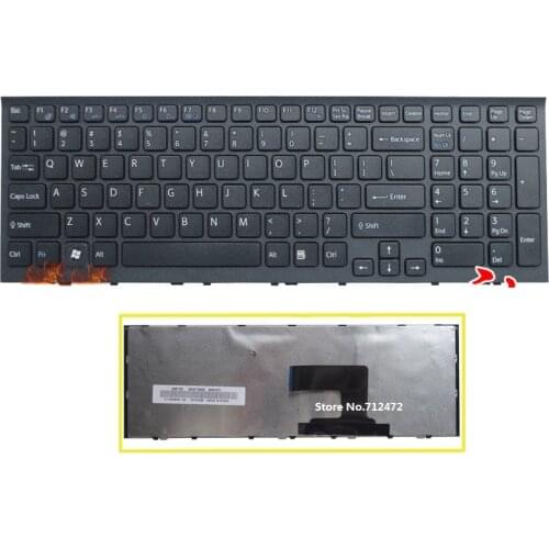 SSEA New laptop US Keyboard for Sony Vaio VPC-EH VPCEH Series PCG-71811L PCG-71811M PCG-71811W PCG-71911L