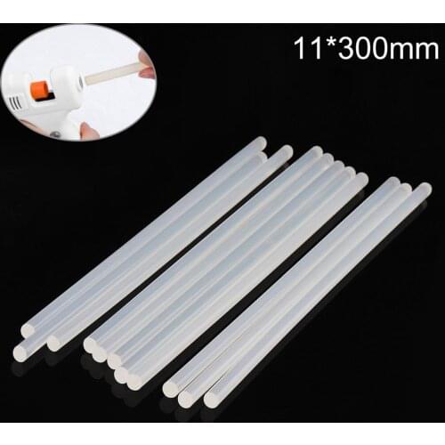 Hot Melt Gun Glue Sticks 11mmx300mm Transparent Gun Adhesive DIY Tools for Hot Melt Glue Gun Repair Alloy Accessories